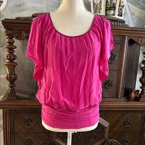 White House Black Market Fuchsia Blouse